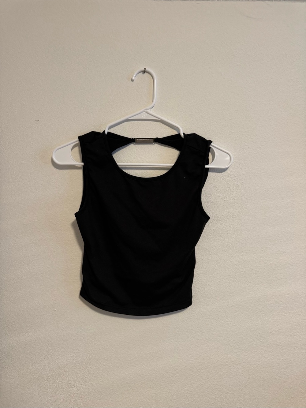 SHEIN Black Scoop-Back Tank Top